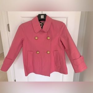 Louis Vuitton Short Macintosh Jacket Size 36 FR (France) Pink with Brass Buttons